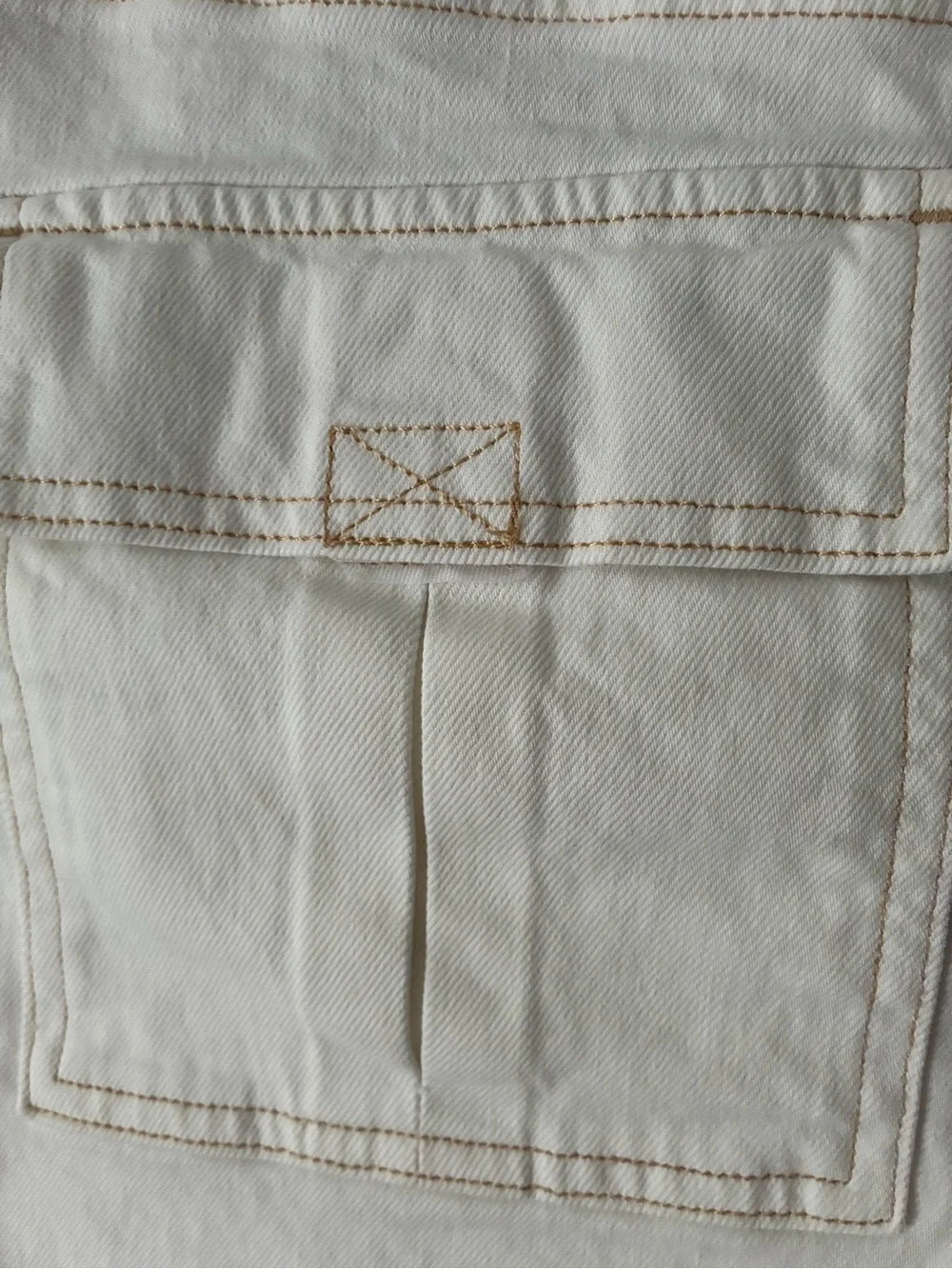 A.N.A High‑Rise Midi Shorts – White Denim– Size 12 – NWT - Picture 9 of 11